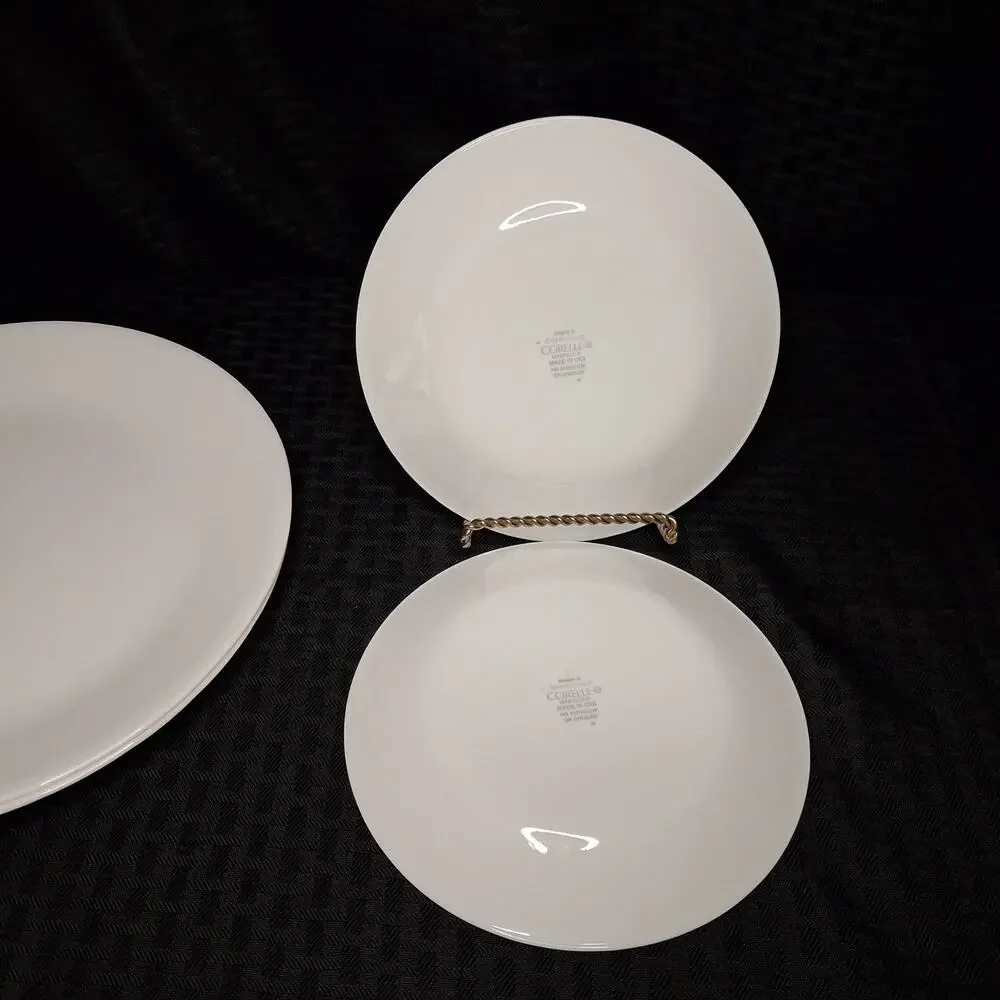 Vintage Corning Corelle WINTER FROST WHITE 6 pc Dinnerware Set
